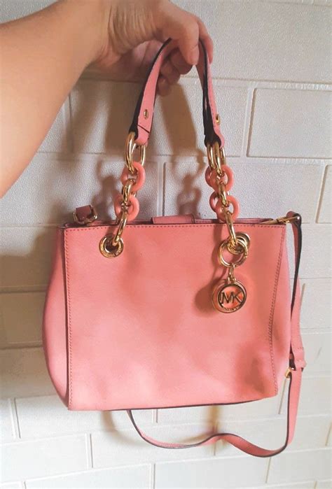 michael kors peach handbag